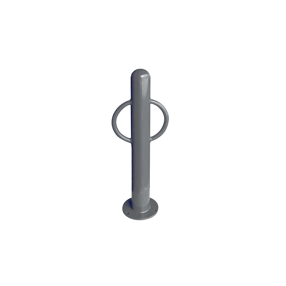 MF9005 Surface Mount Bike Post Bollard — Metal Powder Coat — 72 Aluminum — digitally rendered color preview