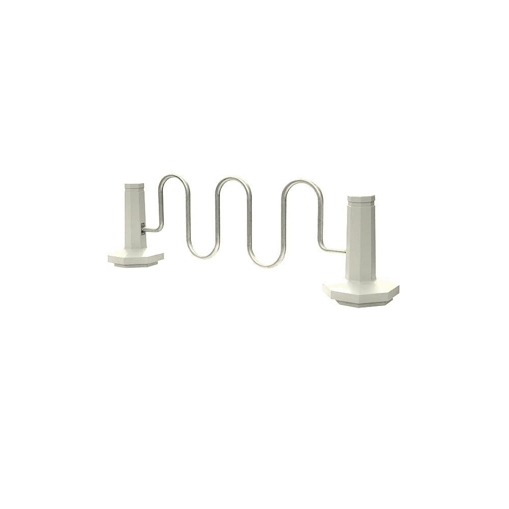 TF7193 Bike Rack Bollard — Weatherstone — W30 Star — digitally rendered color preview