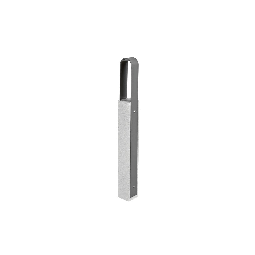 DF6520 Collaboration Vault Bike Bollard - Tall/Rounded — Metal Powder Coat — 72 Aluminum — digitally rendered color preview