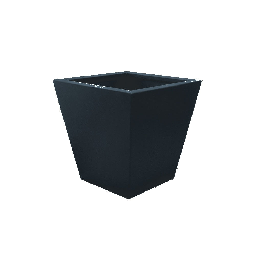 WS501 Executive Series Tapered Aluminum Planter — Metal Powder Coat — 126 Charcoal — digitally rendered color preview