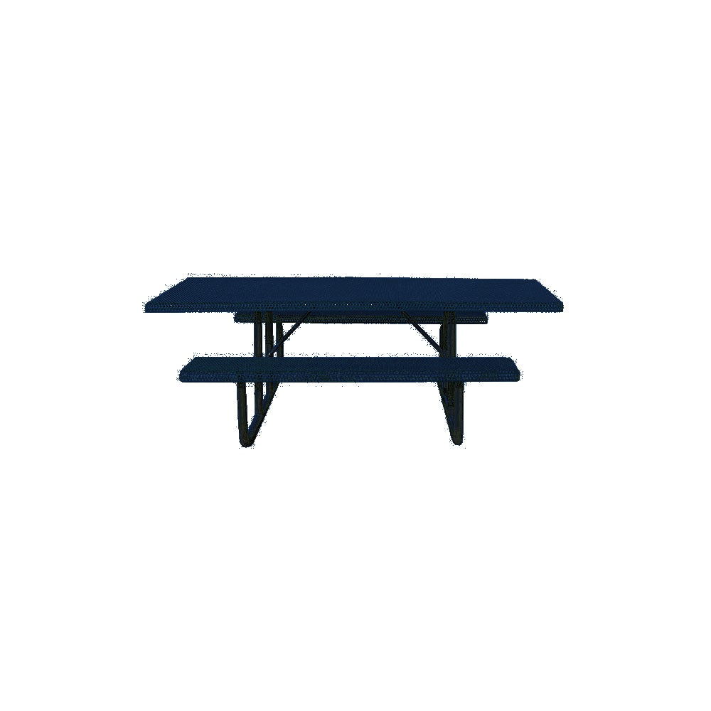 MF1059 8' Portable ADA Compliant Park Picnic Table — Metal Powder Coat — S48 Cobalt Blue — digitally rendered color preview