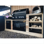 Whistler 34-Inch Black Stainless Steel Built-In 4 Burner Gas Grill