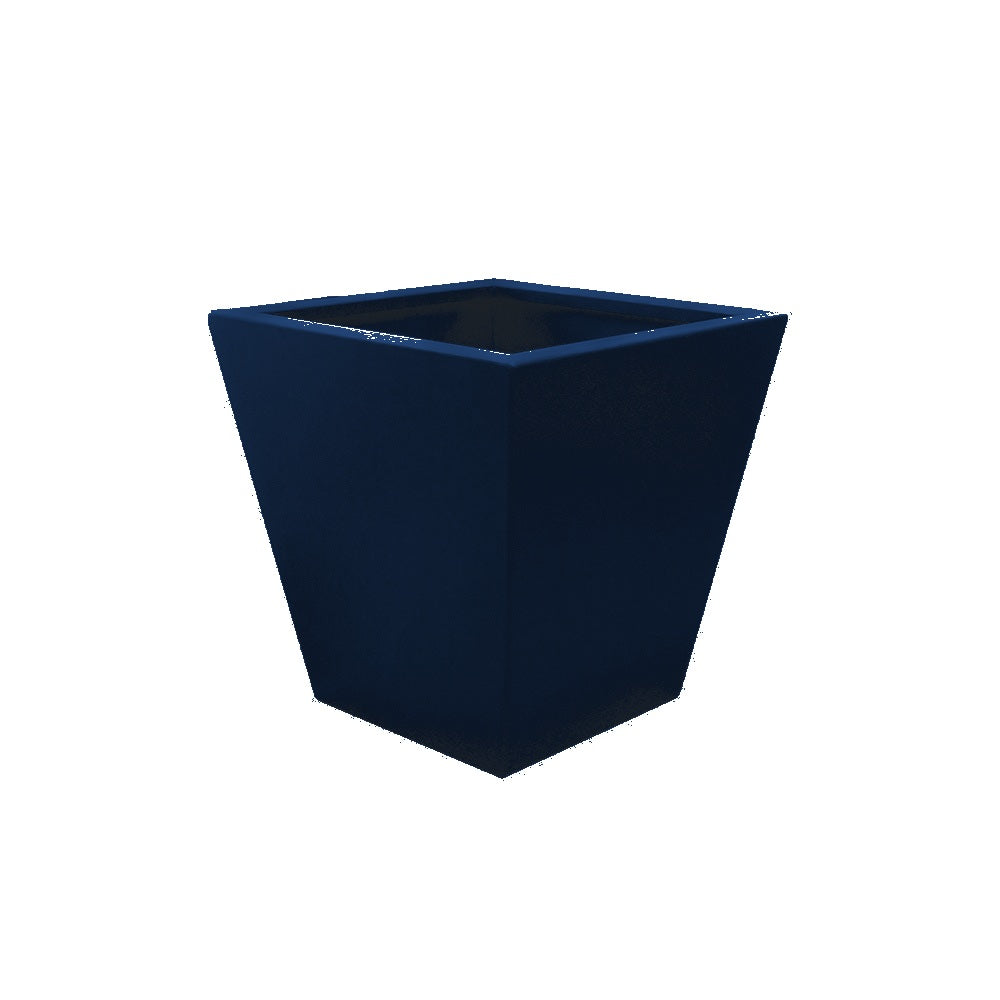 WS501 Executive Series Tapered Aluminum Planter — Metal Powder Coat — S48 Cobalt Blue — digitally rendered color preview