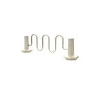 TF7193 Bike Rack Bollard — Acid Wash — A20 White — digitally rendered color preview