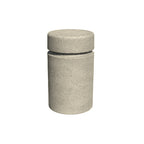 TF6000 Concrete Bollard with Reveal Line — Acid Wash — A20 White — digitally rendered color preview