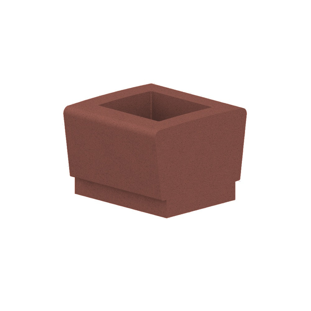 WS9033 Our Town Square Planter — Acid Wash — A24 Brick Red — digitally rendered color preview