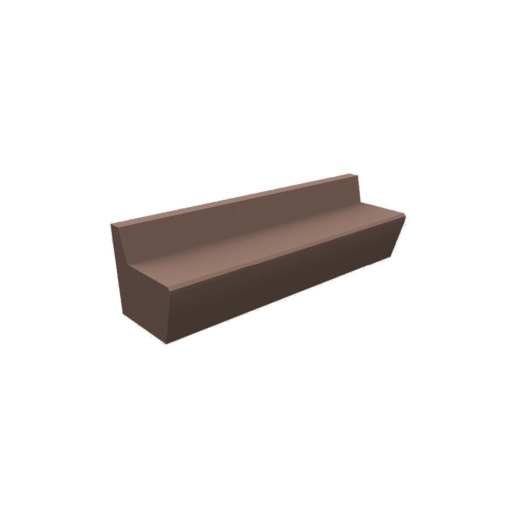 ZB.WL.33 Large Concrete Bench — Acid Wash — A25 Brown — digitally rendered color preview