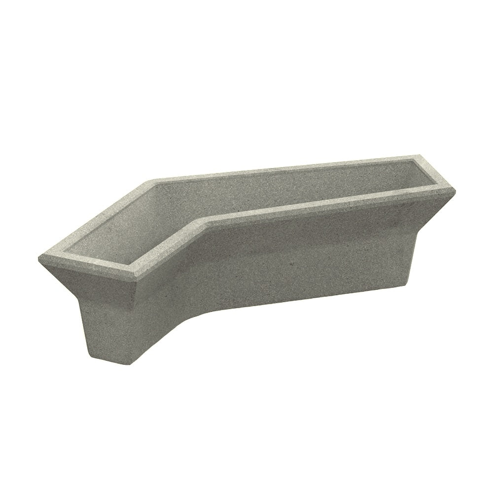 ZB.CO.02 Concrete Planter — Weatherstone — W30 Star — digitally rendered color preview