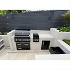 Whistler 34-Inch Black Stainless Steel Built-In 4 Burner Gas Grill