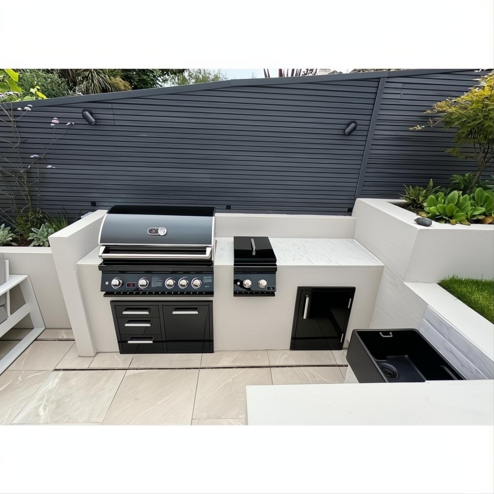 Whistler 34-Inch Black Stainless Steel Built-In 4 Burner Gas Grill