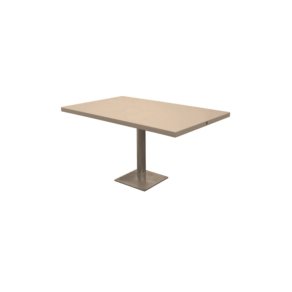 Spectrum Dining Table Series — Premium Ground & Polished — G21 Buff — digitally rendered color preview