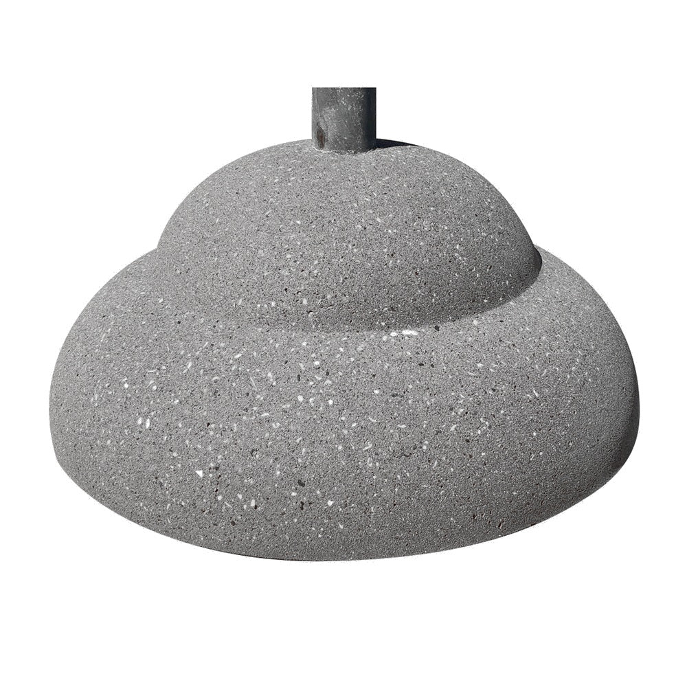 TF3300 Concrete Umbrella Stand — Exposed — E33 Misty Gray — digitally rendered color preview