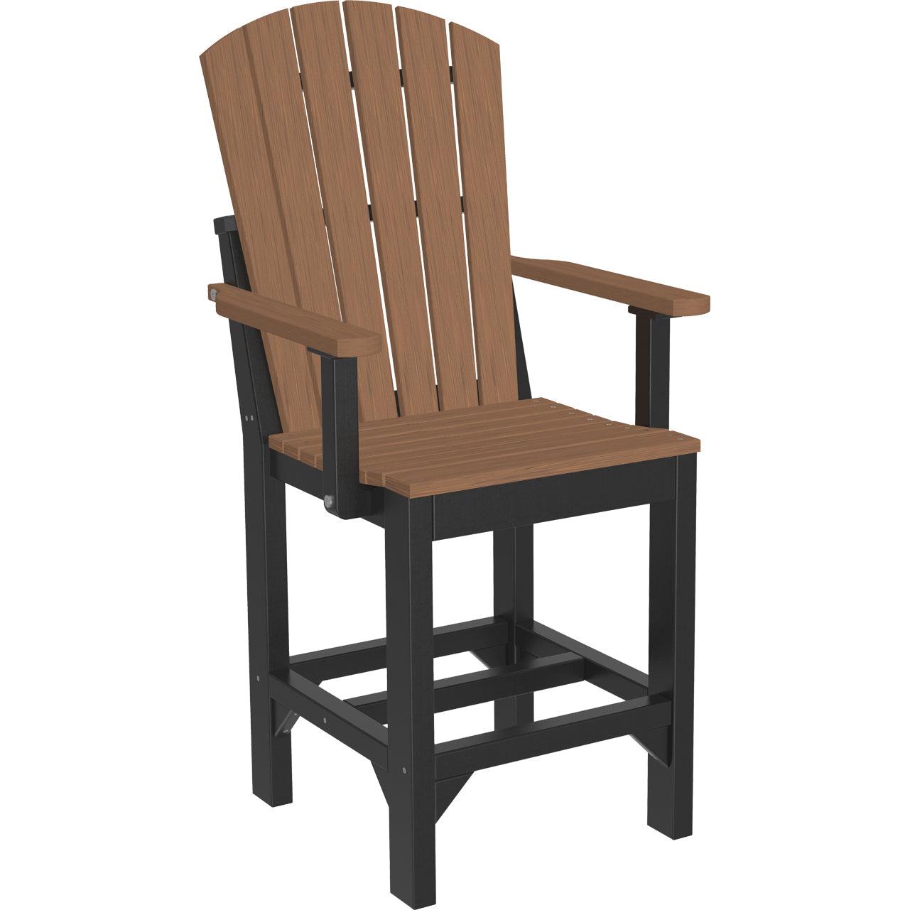 LuxCraft Adirondack Counter Height Arm Chair