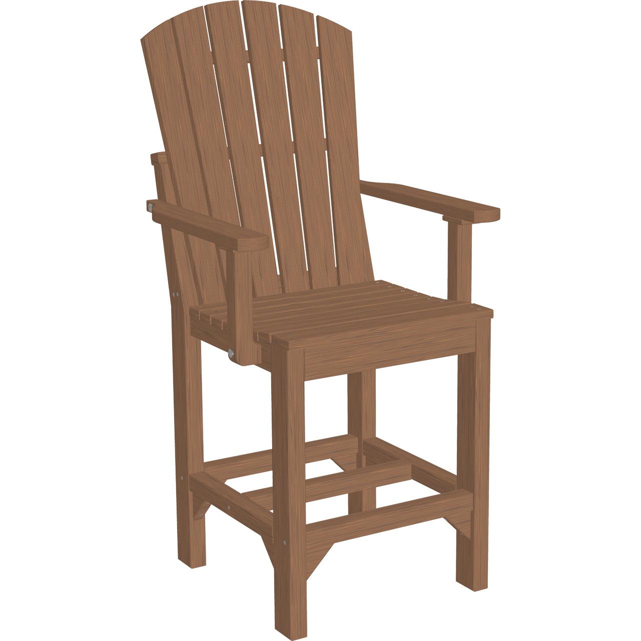 LuxCraft Adirondack Counter Height Arm Chair