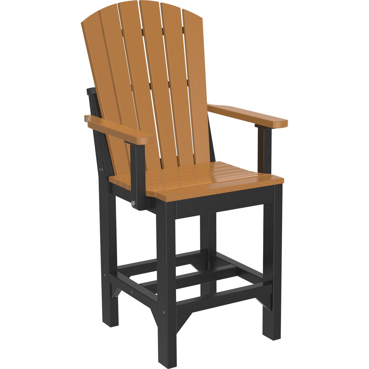 LuxCraft Adirondack Counter Height Arm Chair
