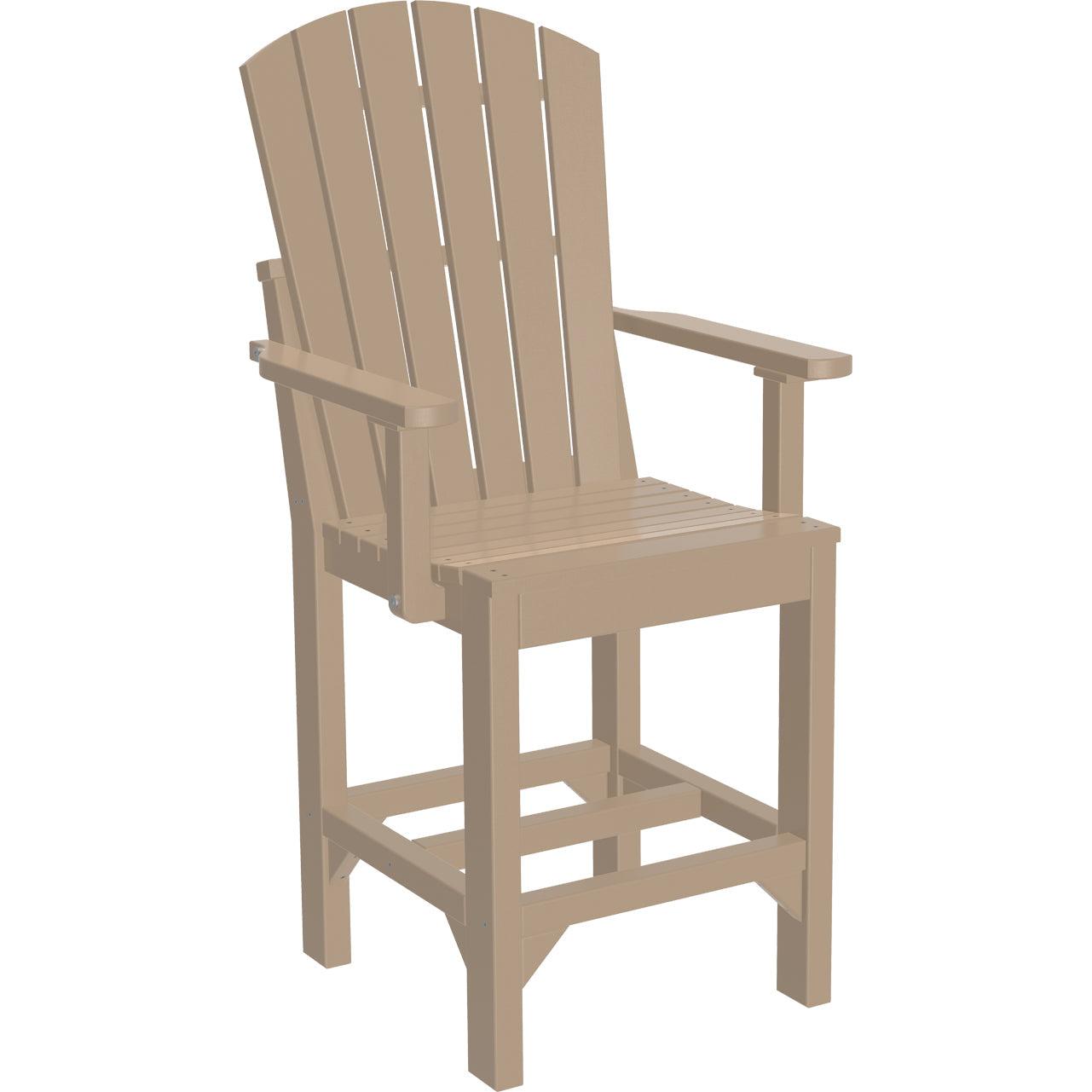 LuxCraft Adirondack Counter Height Arm Chair