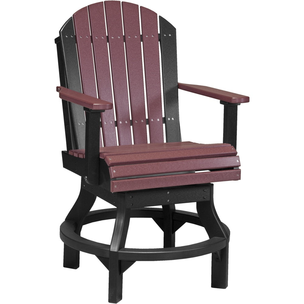 LuxCraft Adirondack Counter Height Side Chair - Adirondack%20Swivel%20Chair__PASCCCHB Poly Adirondack Swivel Chair (Counter Height) CHB