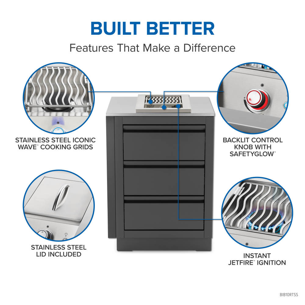 Napoleon Built-In 700 Series Single Range Top Burner BIB10RTPSS