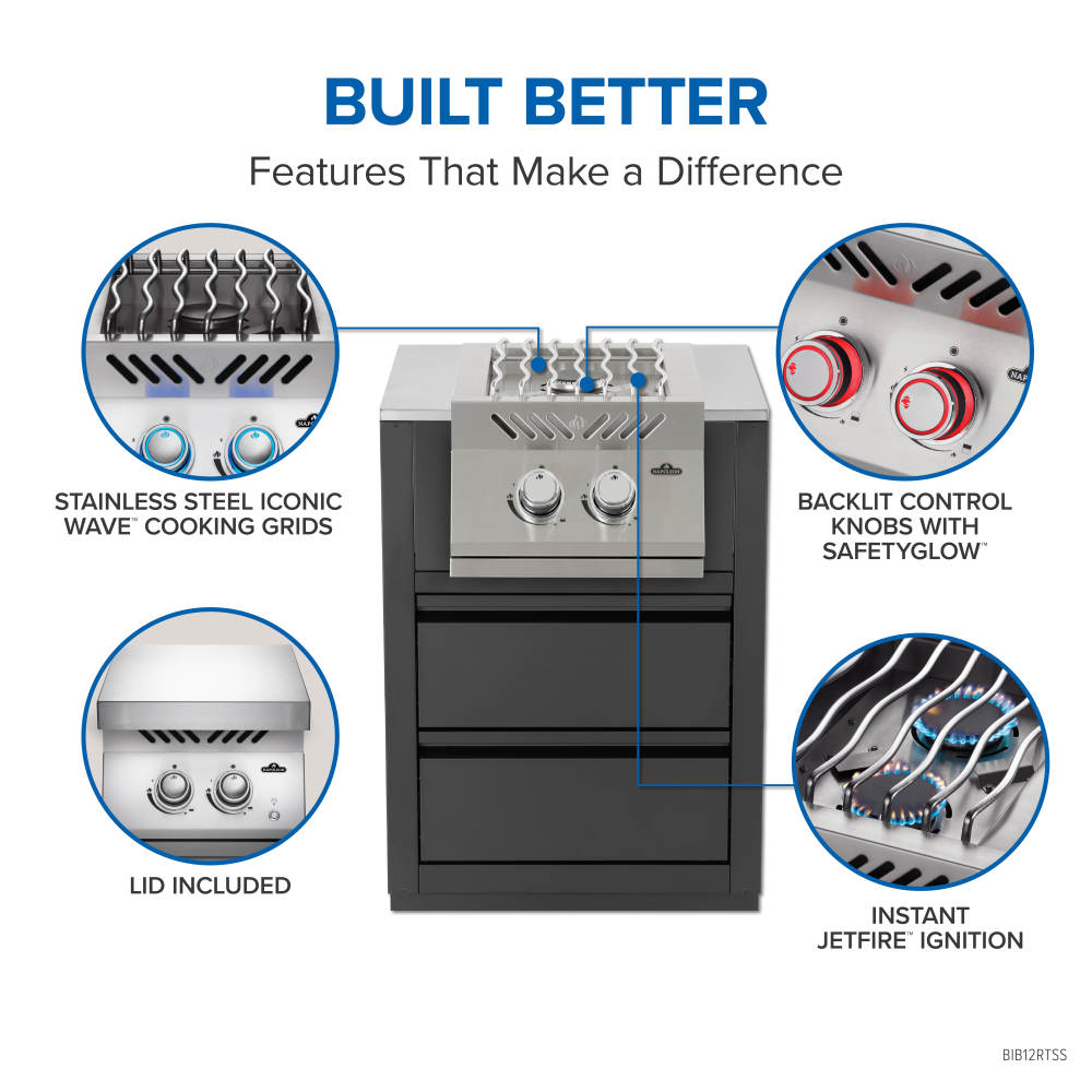 Napoleon Built-In 700 Series Inline Dual Range Burner BIB12RTPSS