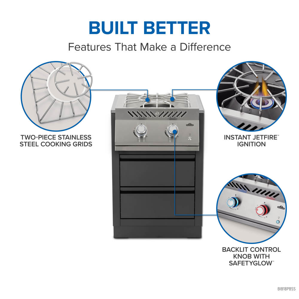 Napoleon Built-In 700 Series 18 Power Burner BIB18PBPSS