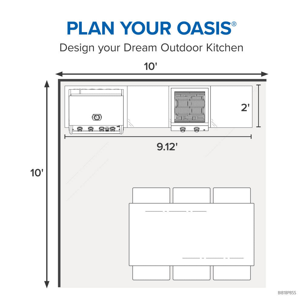 Napoleon Built-In 700 Series 18 Power Burner BIB18PBPSS