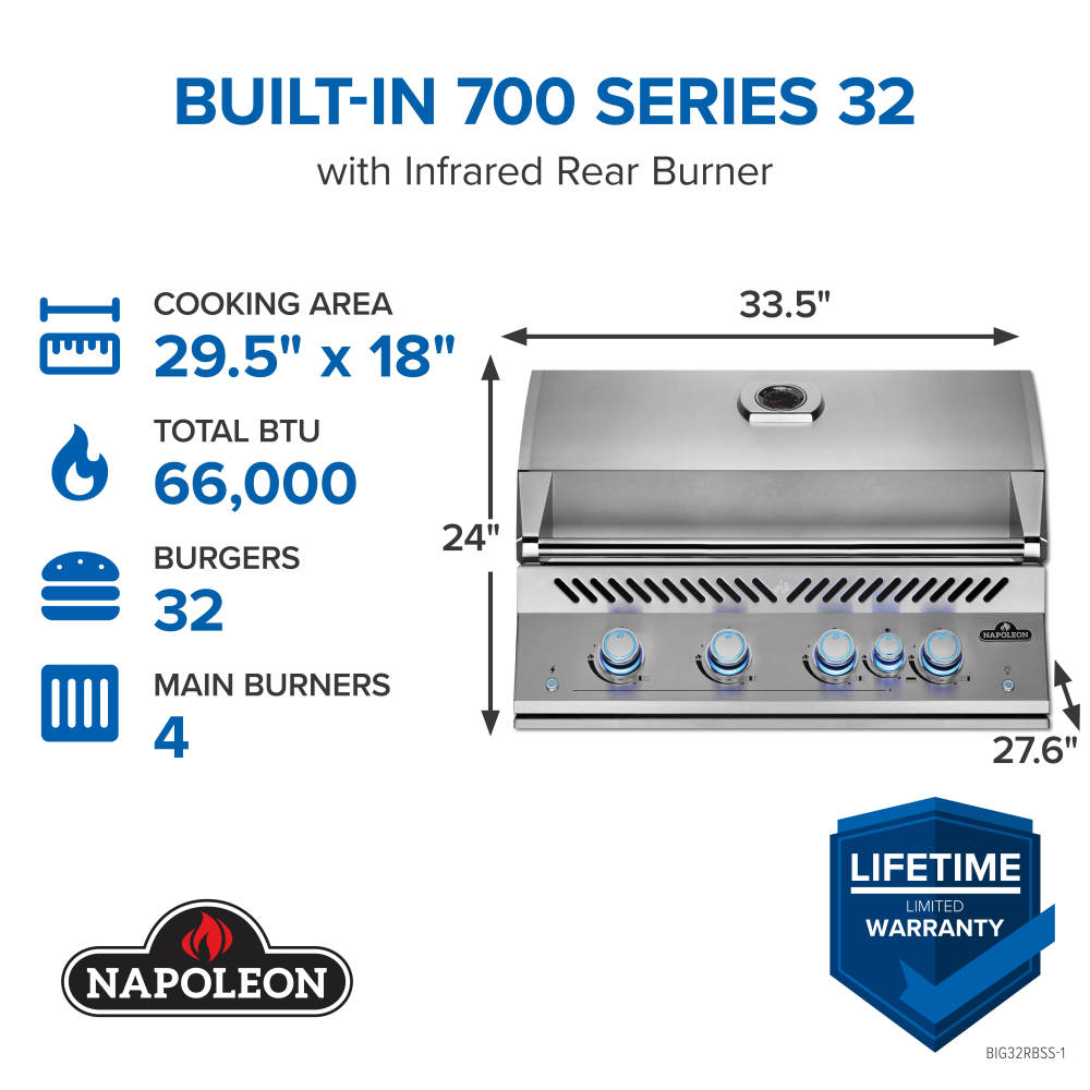 Napoleon Built-In 700 Series BIG32RBPSS-1
