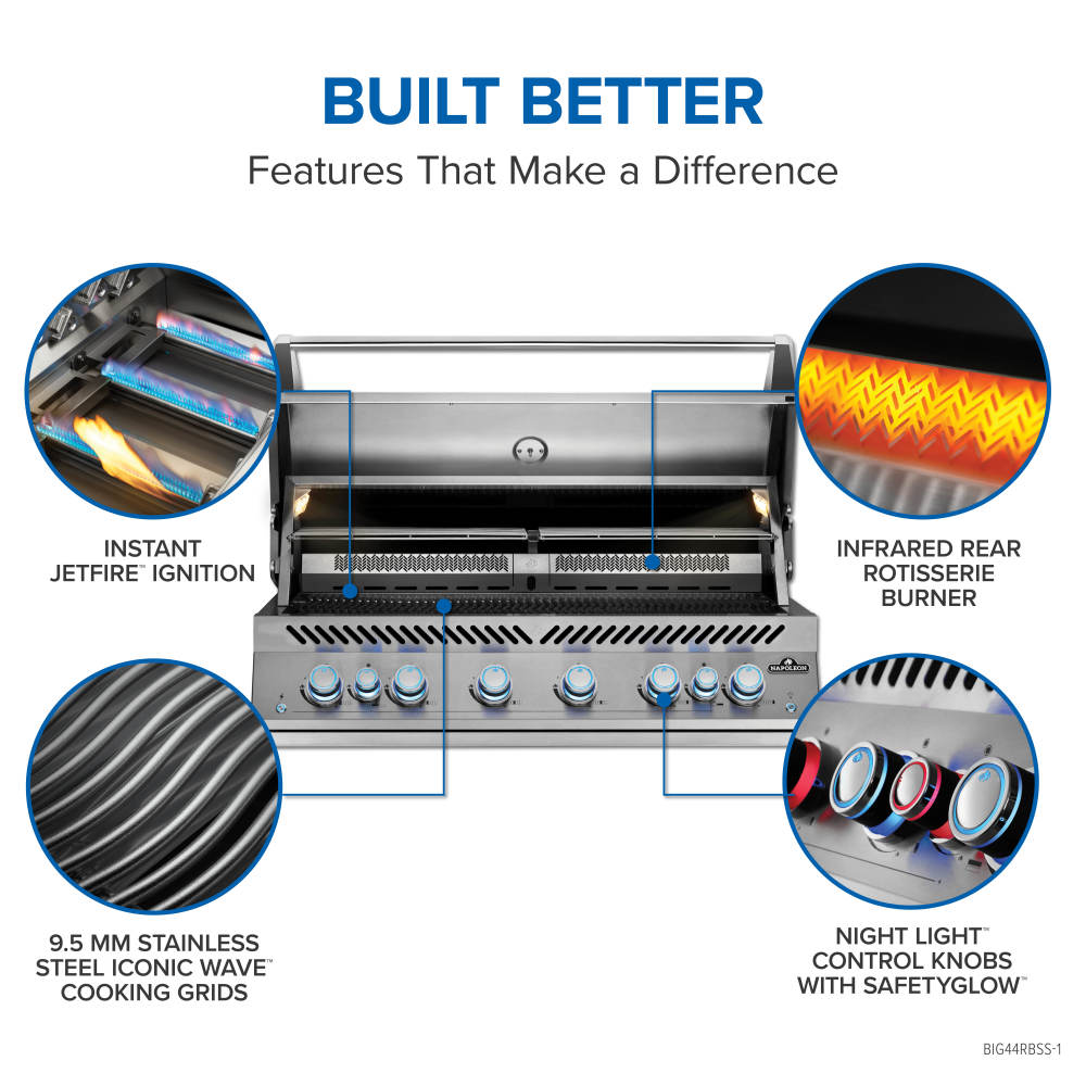 Napoleon Built-In 700 Series 44 Propane Grill BIG44RBPSS-1
