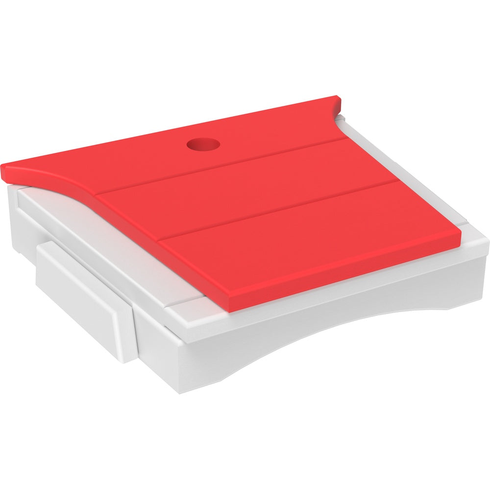 LuxCraft Balcony Tete-a-Tete Table (BTT) - BTTRW Balcony Tete-a-Tete Table (Red & White)