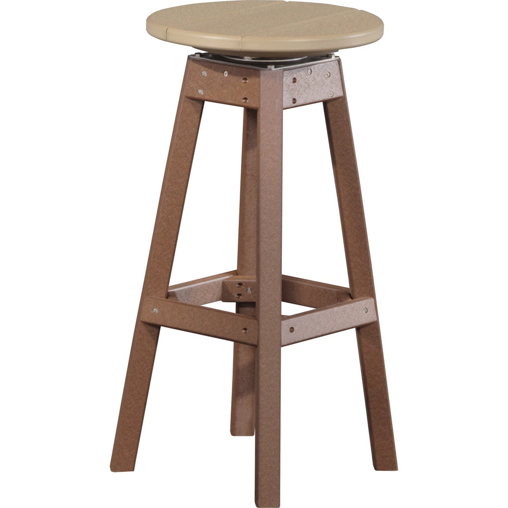 LuxCraft Bar Stool (PBS) - Bar%20Stool__PBSWWCBR Poly Bar Stool (Weatherwood & Chestnut Brown)
