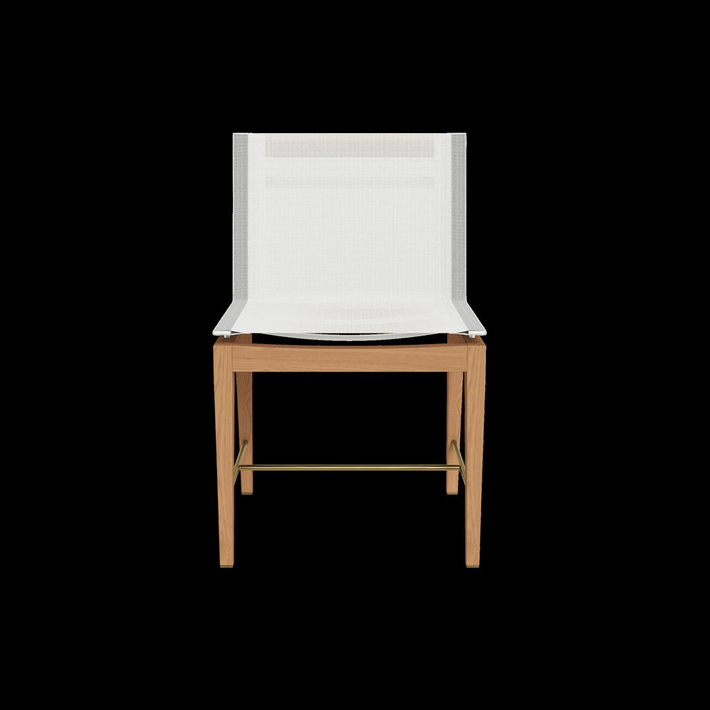 Harbour Outdoor Byron Dining Chair | Premium Teak Outdoor Dining Chair with Woven Seat