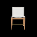 Harbour Outdoor Byron Dining Chair | Premium Teak Outdoor Dining Chair with Woven Seat
