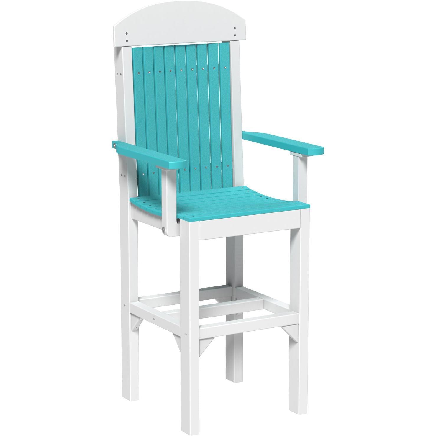 LuxCraft Classic Bar Height Arm Chair