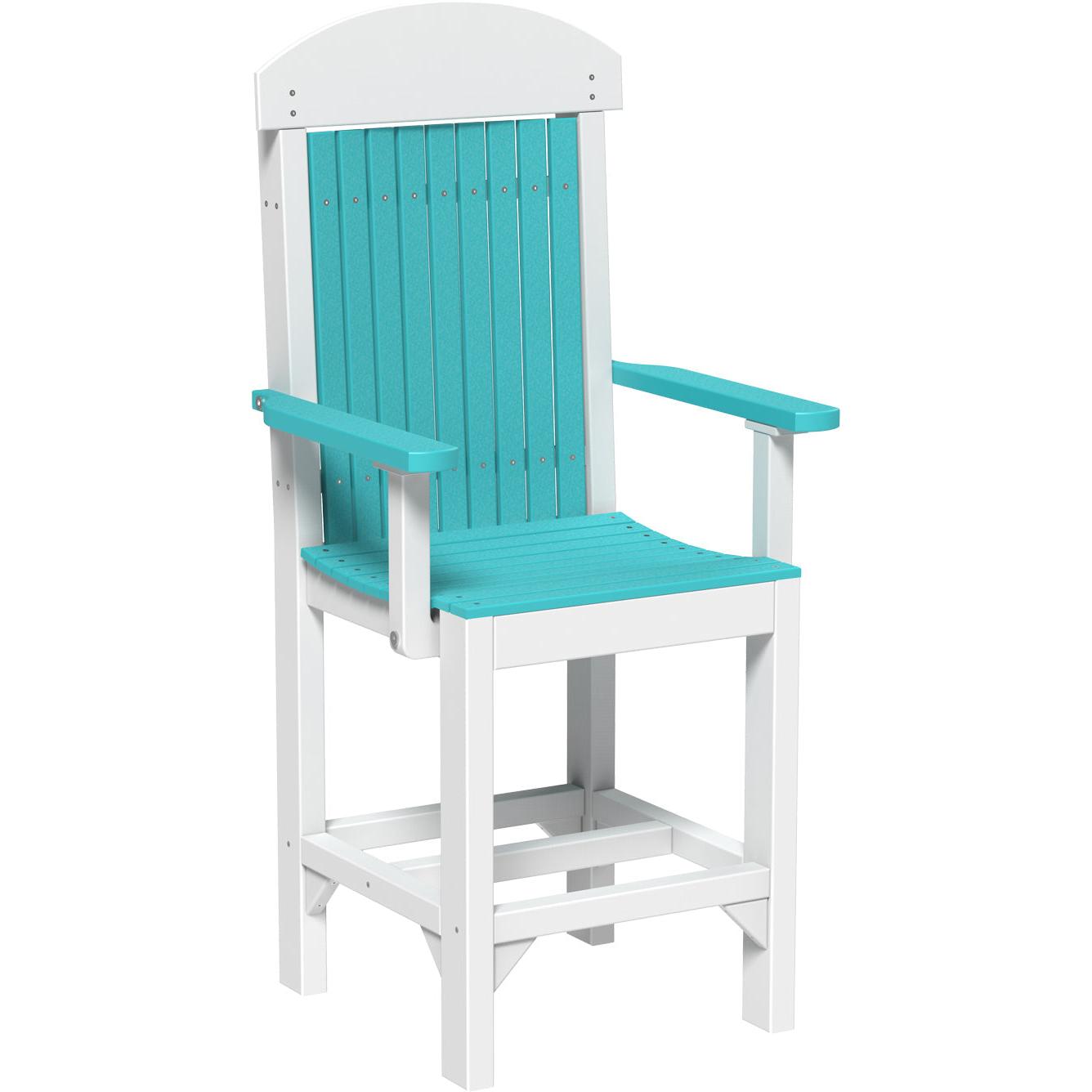 LuxCraft Classic Counter Height Arm Chair