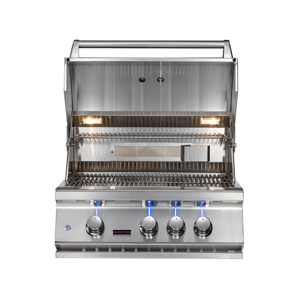 Whistler 28-Inch Stainless Steel Built-In 3 Burner Gas Grill