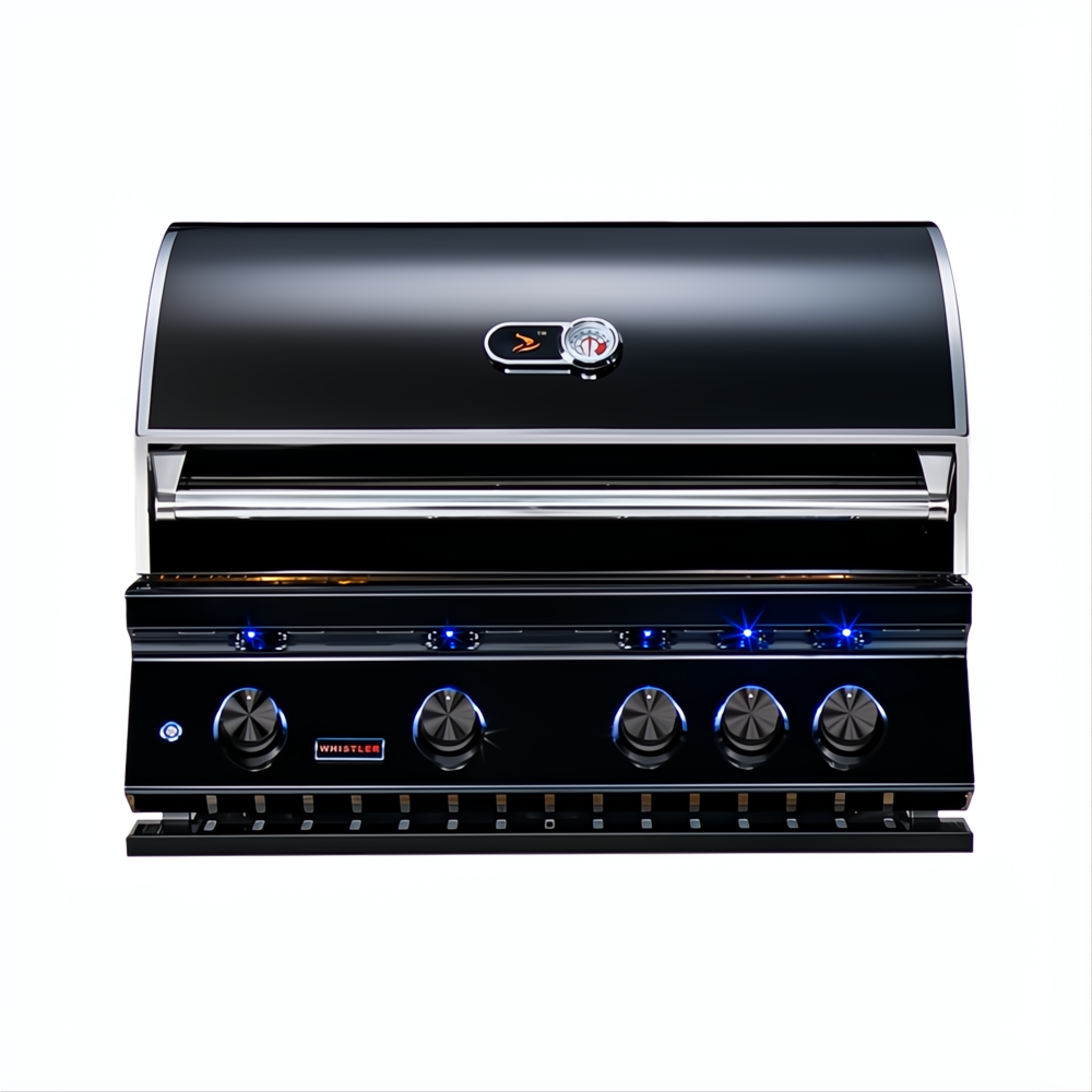 Whistler 34-Inch Black Stainless Steel Built-In 4 Burner Gas Grill
