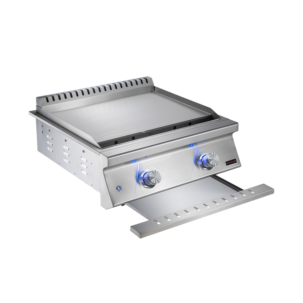 Whistler 28-Inch Stainless Steel Built-In 2 Burner Gas Griddle