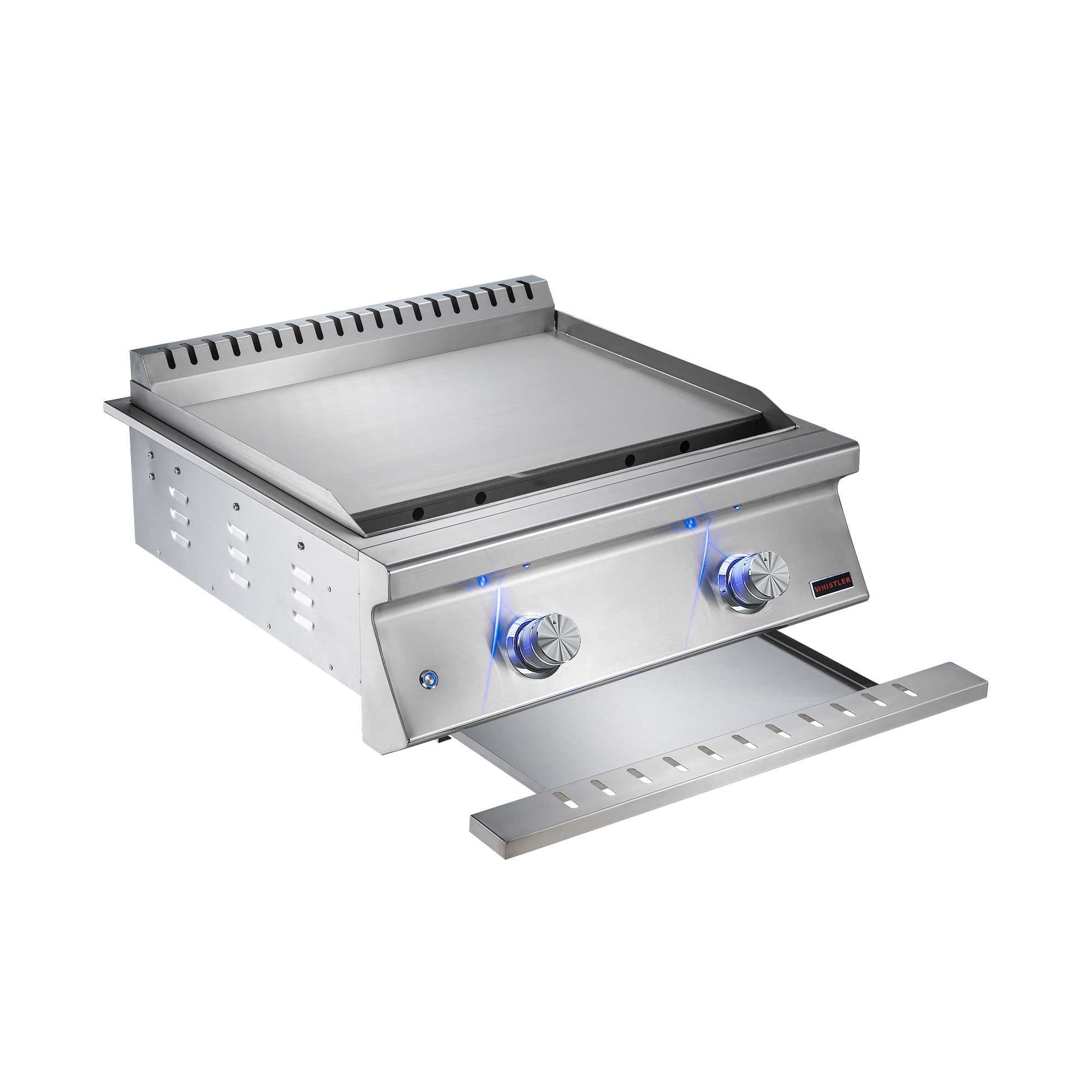 Whistler 28-Inch Stainless Steel Built-In 2 Burner Gas Griddle