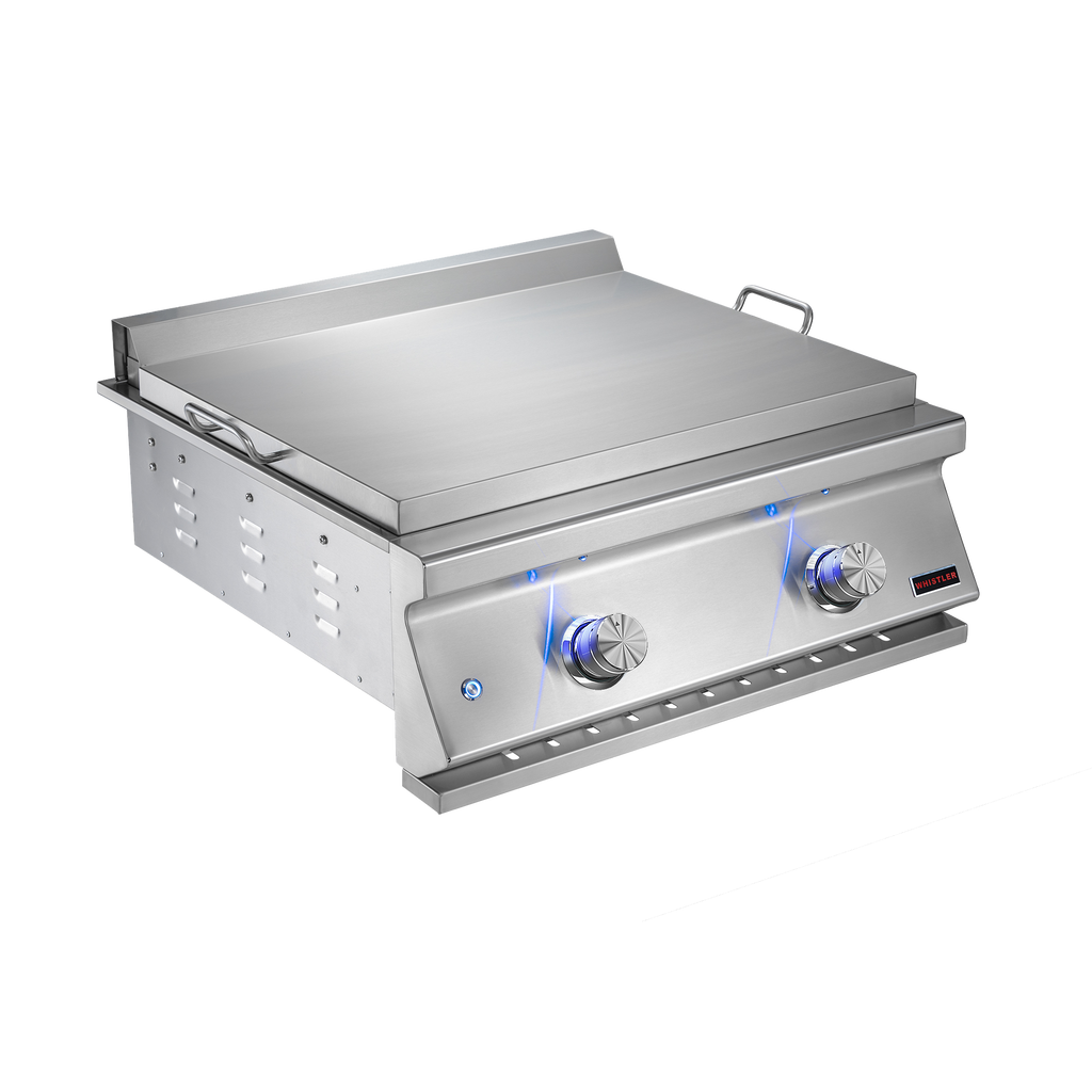 Whistler 28-Inch Stainless Steel Built-In 2 Burner Gas Griddle