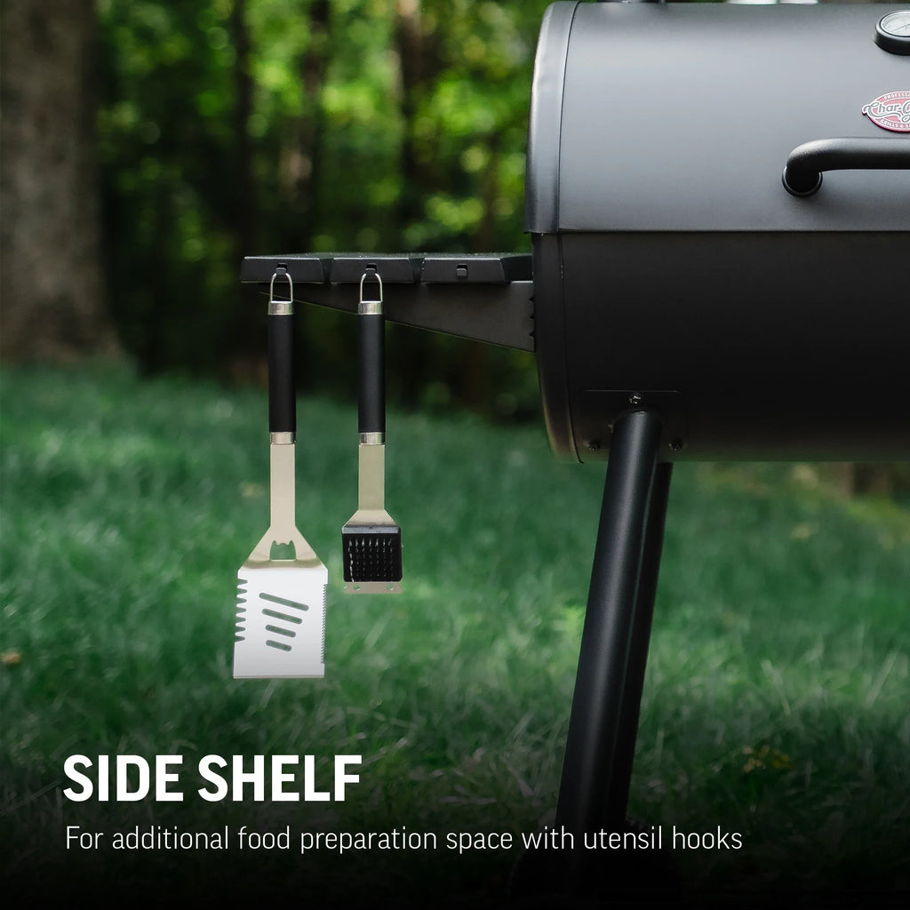 Char-Griller Smokin' Pro Barrel Grill and Offset Smoker 8125