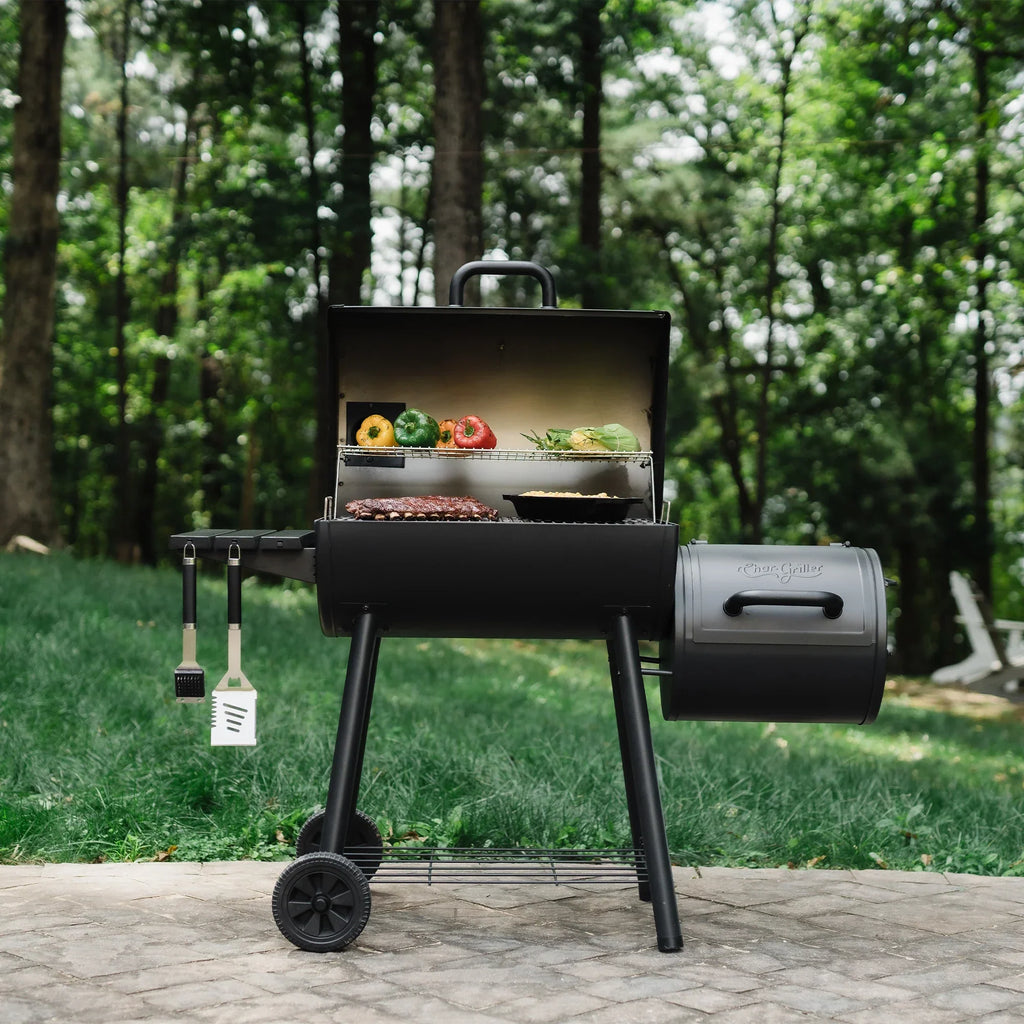 Char-Griller Smokin' Pro Barrel Grill and Offset Smoker 8125