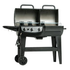 Dual-Fuel Pro™ 3-Burner Gas and Charcoal Grill and Smoker