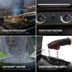 FlexFuel™ Gas and Charcoal Grill and Smoker
