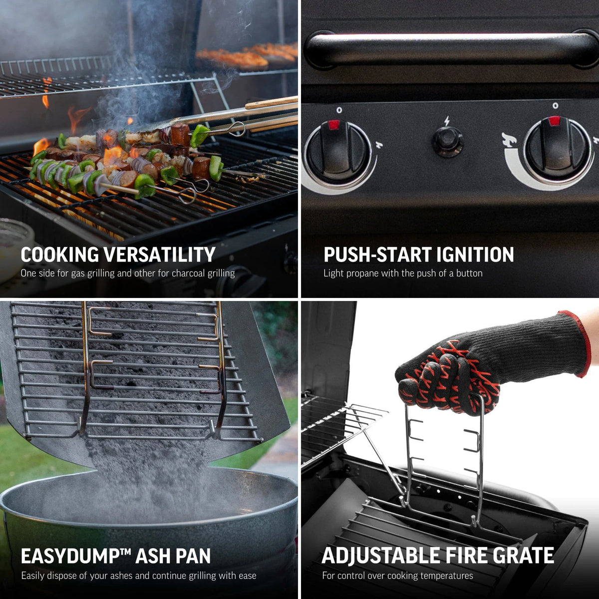 FlexFuel™ Gas and Charcoal Grill and Smoker