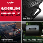 FlexFuel™ Gas and Charcoal Grill and Smoker