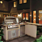 Cal Flame Malibu Q 8 Ft. L-Shaped BBQ Grill Island BBK-830