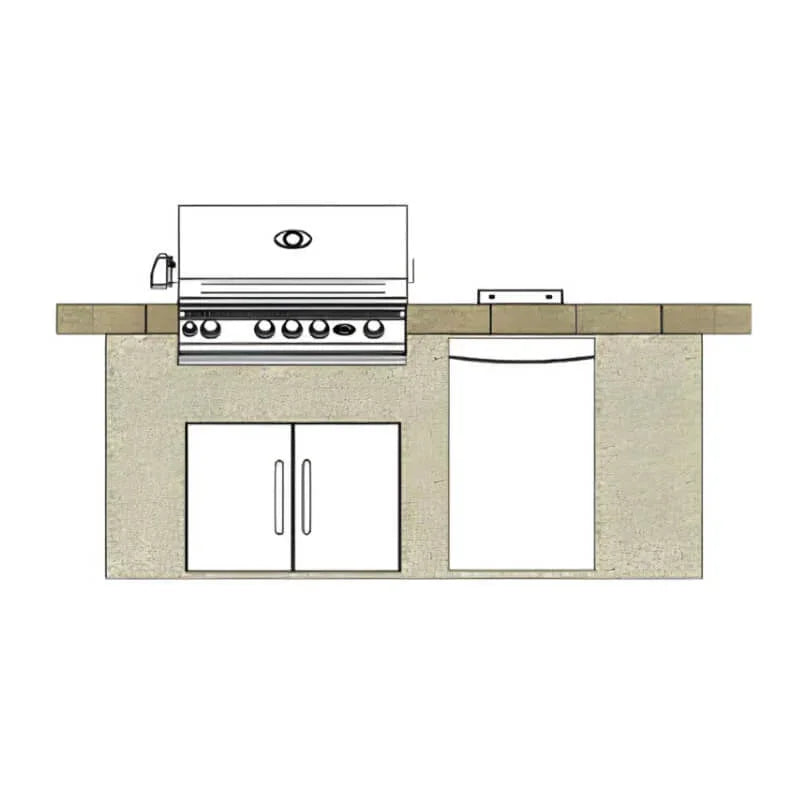 Cal Flame Atlantic Q 8 Ft. BBQ Grill Island BBK801