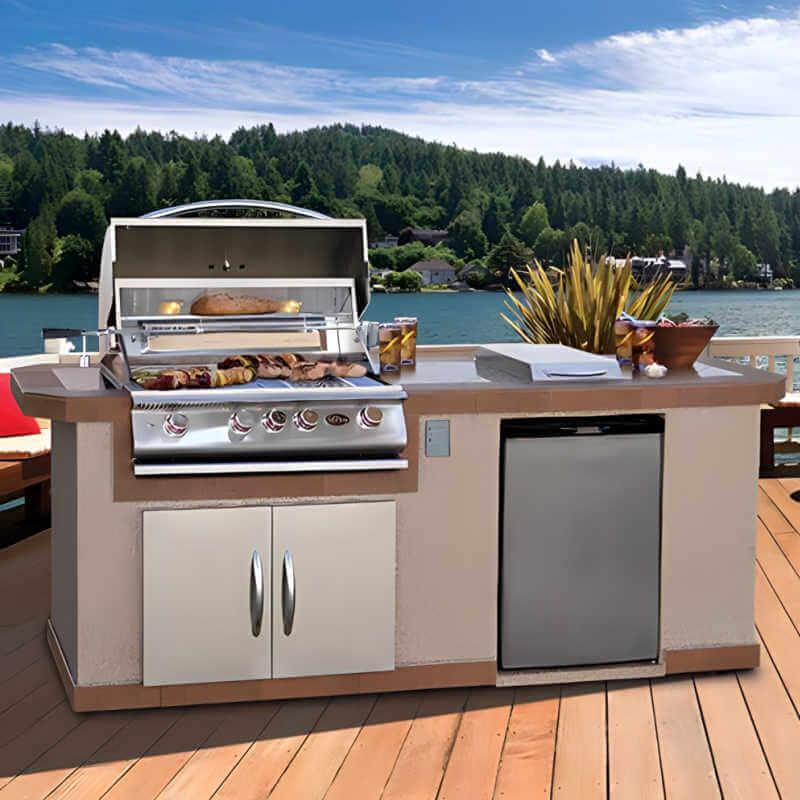 Cal Flame Atlantic Q 8 Ft. BBQ Grill Island BBK801