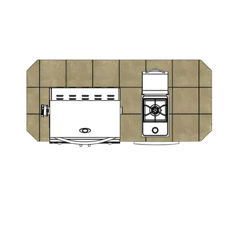 Cal Flame Baja Q 7 Ft. BBQ Grill Island BBK-710