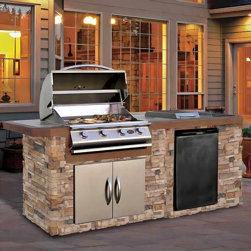 Cal Flame Baja Q 7 Ft. BBQ Grill Island BBK-710