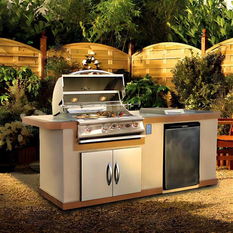 Cal Flame Baja Q 7 Ft. BBQ Grill Island BBK-710